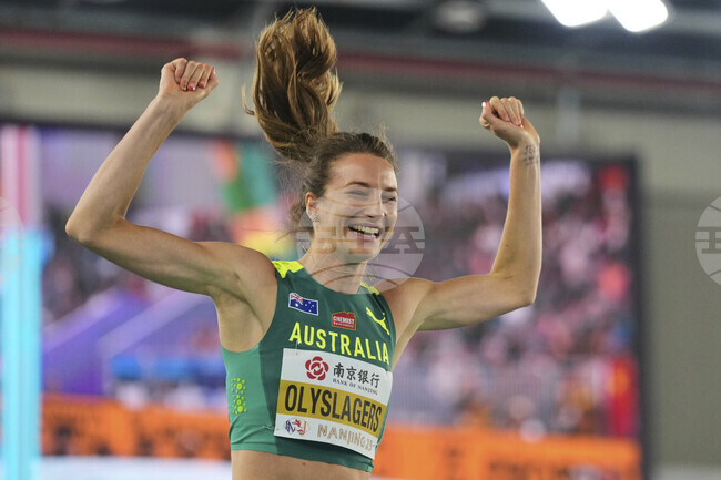 Никола Олислагерс защити световната си титла в скока на височина, Ярослава Магучих остана с бронз