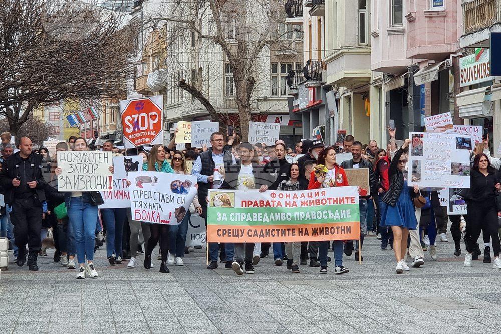 Пловдив - протест - насилие над животни