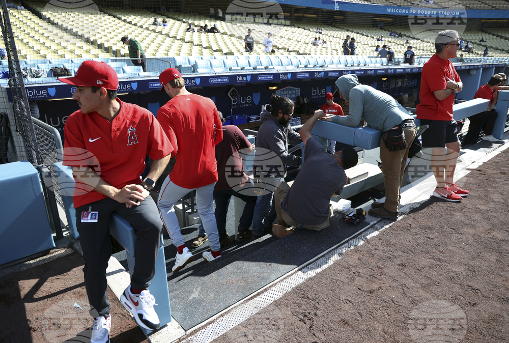 Angels Dodgers Baseball