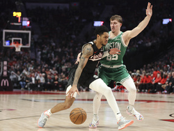 Celtics Trail Blazers Basketball
