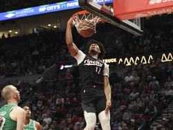 Celtics Trail Blazers Basketball
