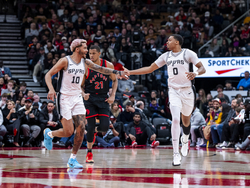 Spurs Raptors Basketball