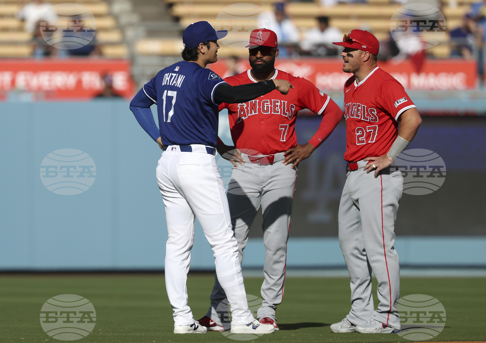 Angels Dodgers Baseball