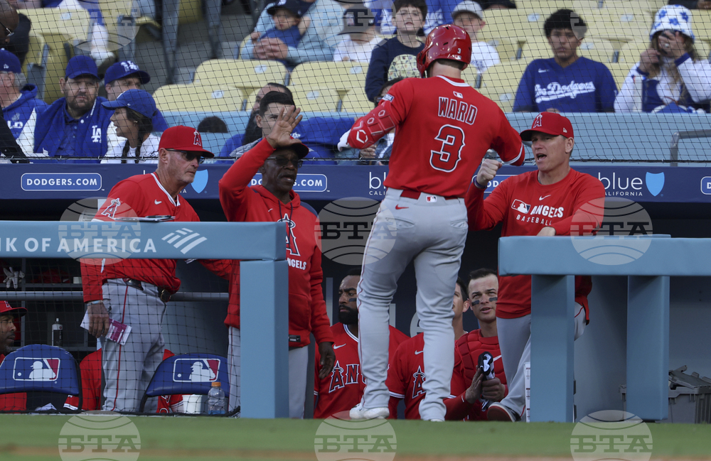 Angels Dodgers Baseball
