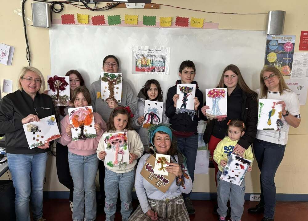 Творческа работилница с дизайнерката Ники Колиър се състоя в училище „Васил Левски” в Шанън, Ирландия