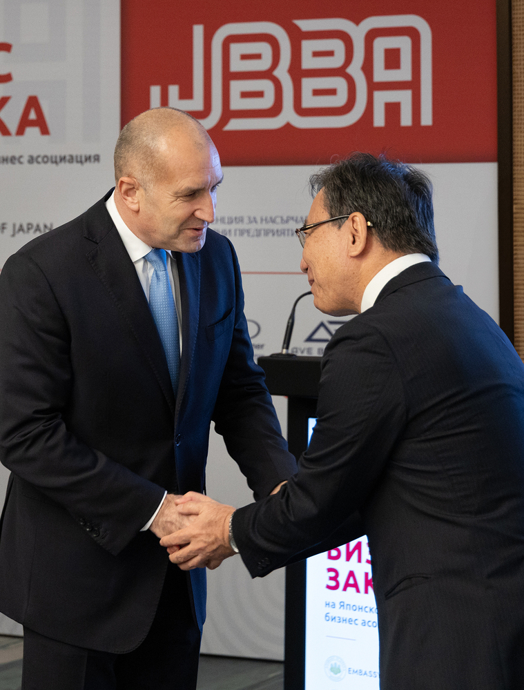 Президентът: Двустранните отношения между България и Япония са основани на взаимно доверие и уважение и са фокусирани върху интензивните контакти в културата, образованието и икономиката