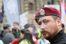 Сърбия - Белград - протест - бившият Генерален щаб 