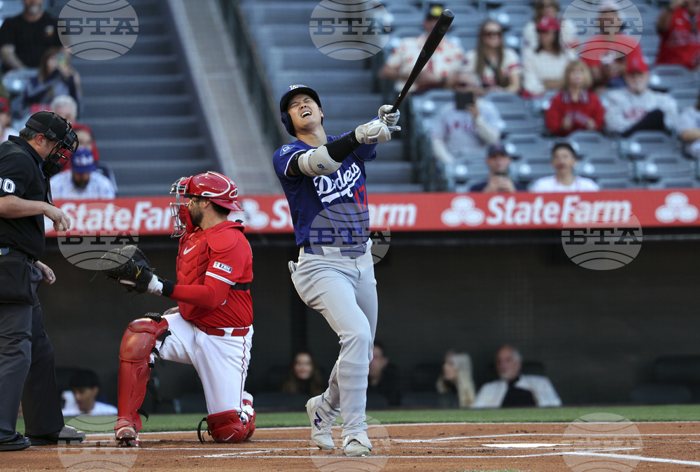 Dodgers Angels Baseball
