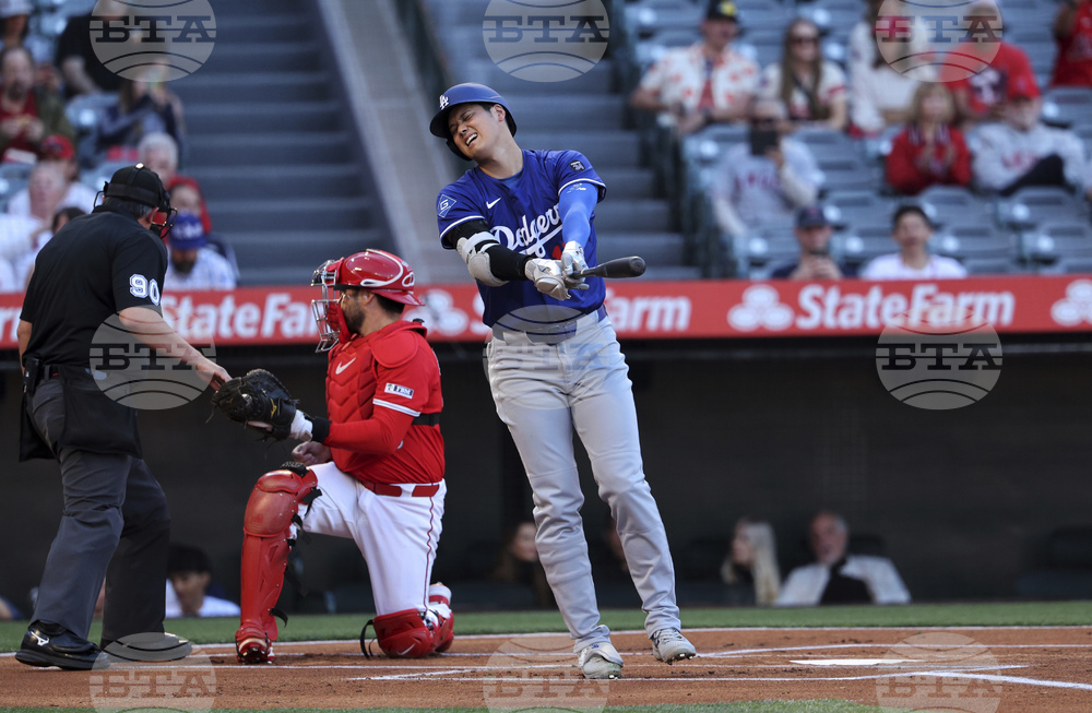 Dodgers Angels Baseball