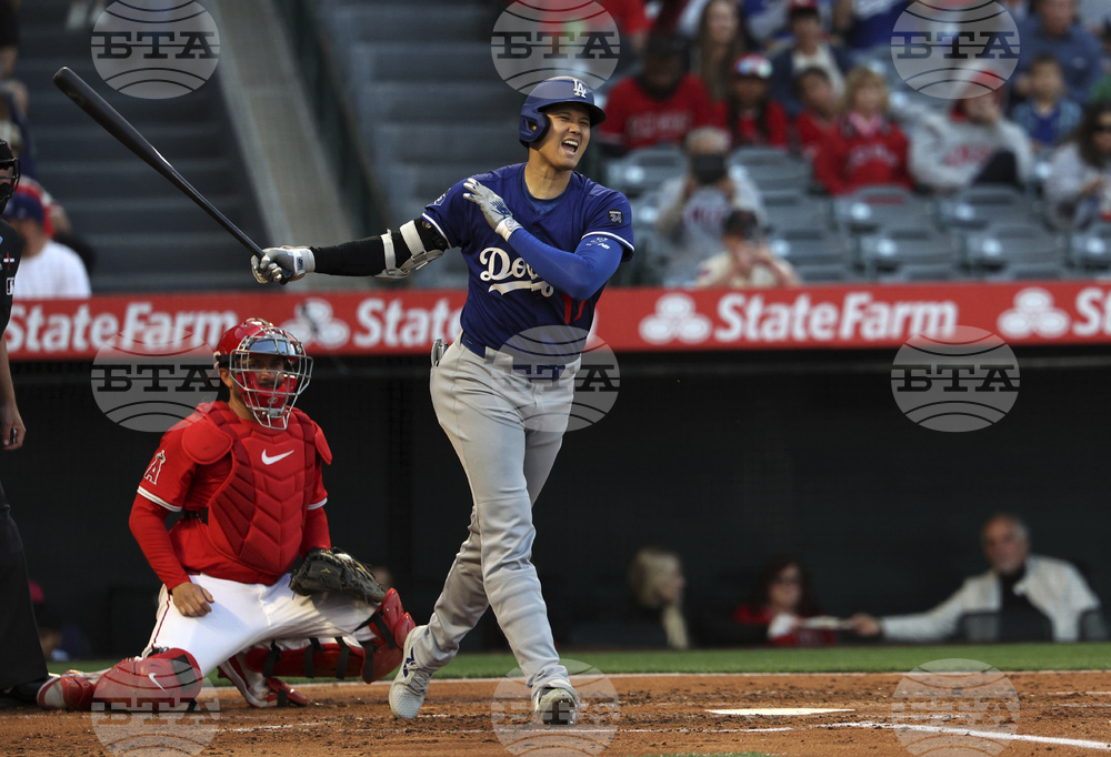 Dodgers Angels Baseball