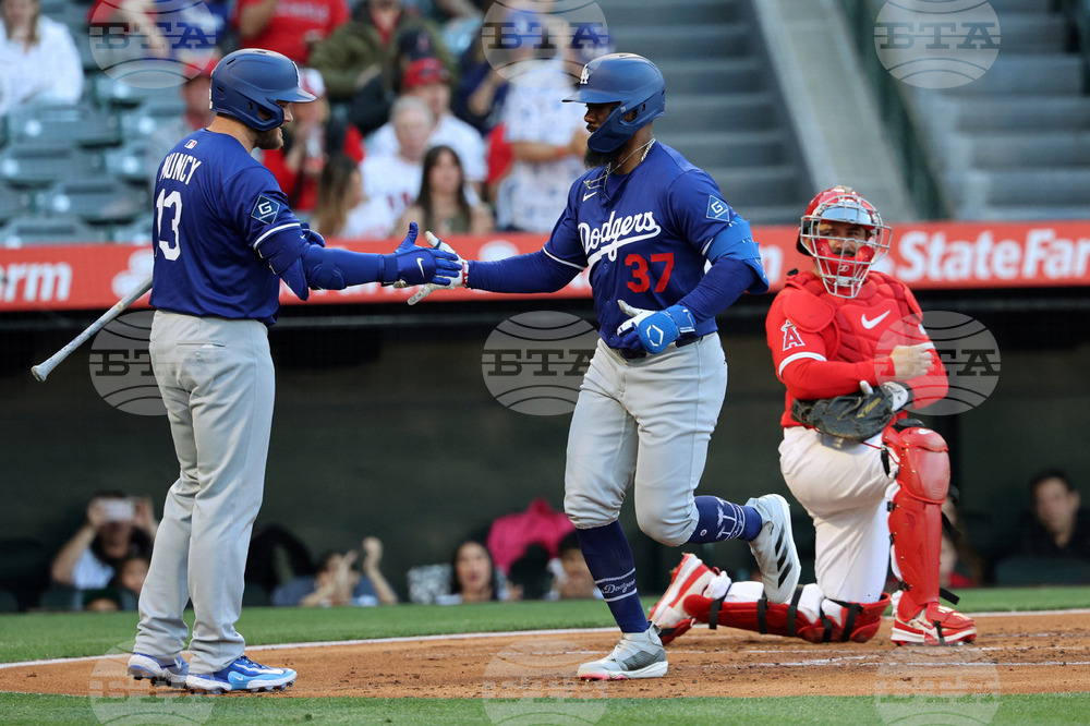 Dodgers Angels Baseball