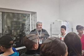 Разград - приют за животни - деца - посещение