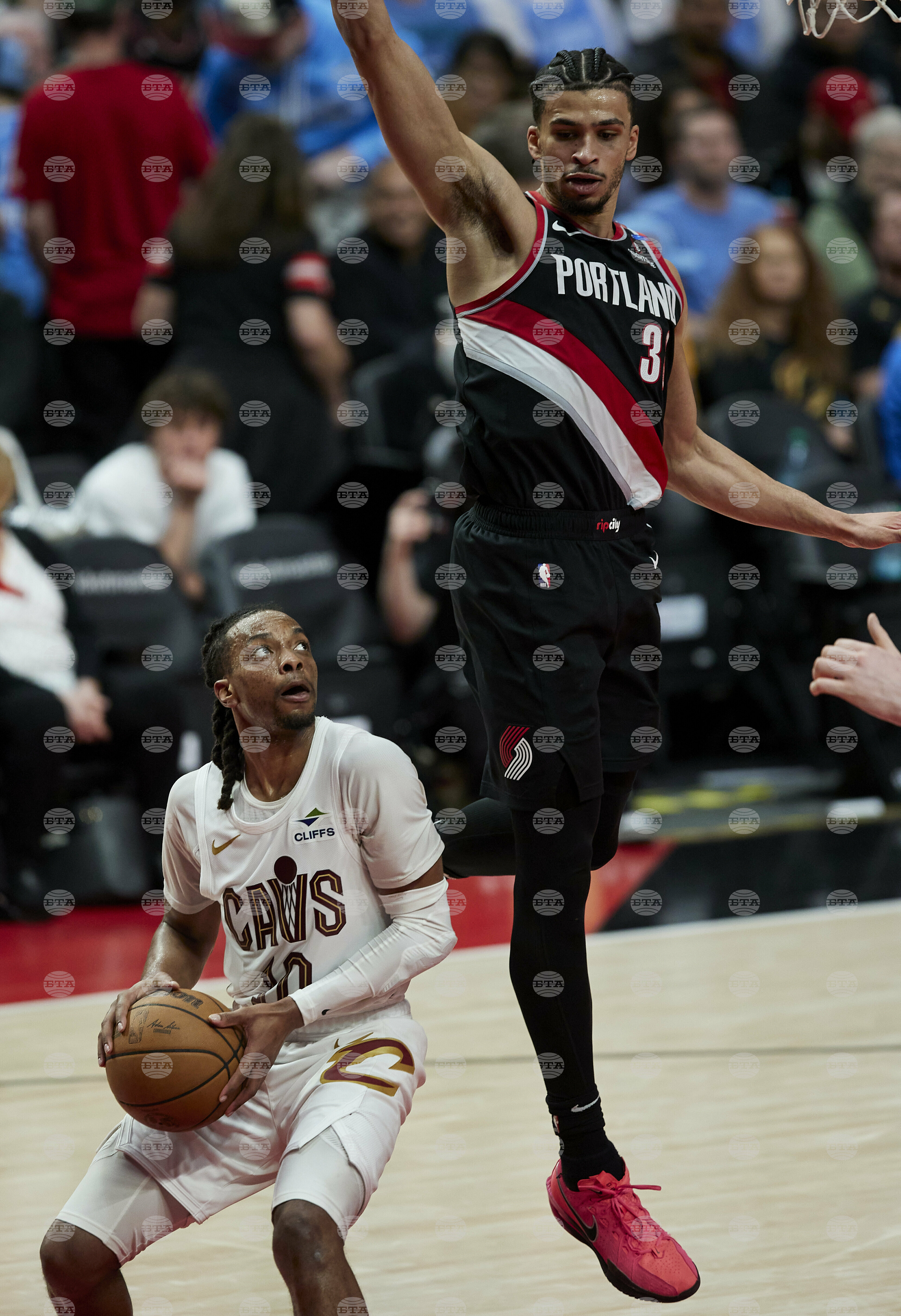 Cavaliers Trail Blazers Basketball