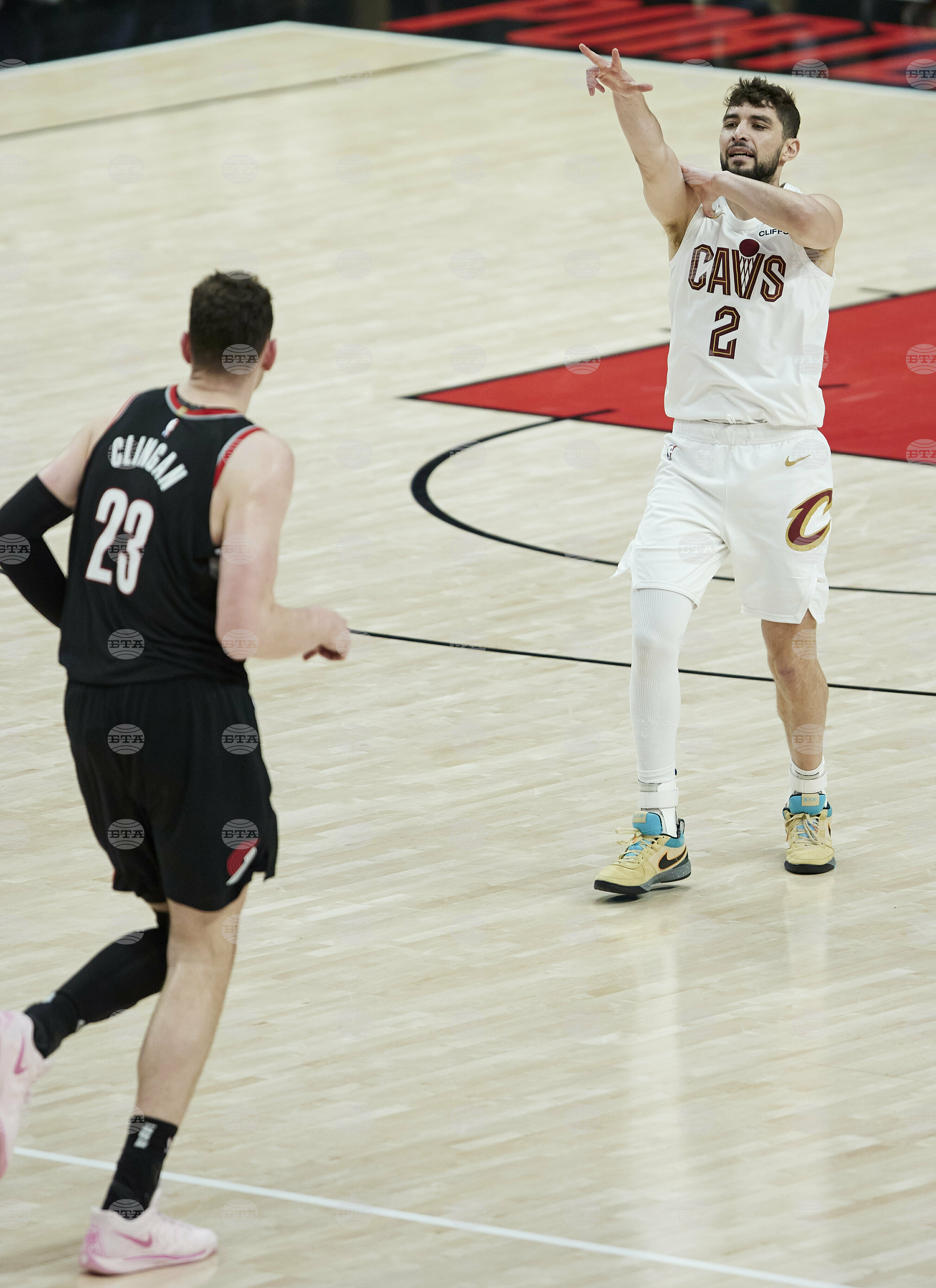 Cavaliers Trail Blazers Basketball
