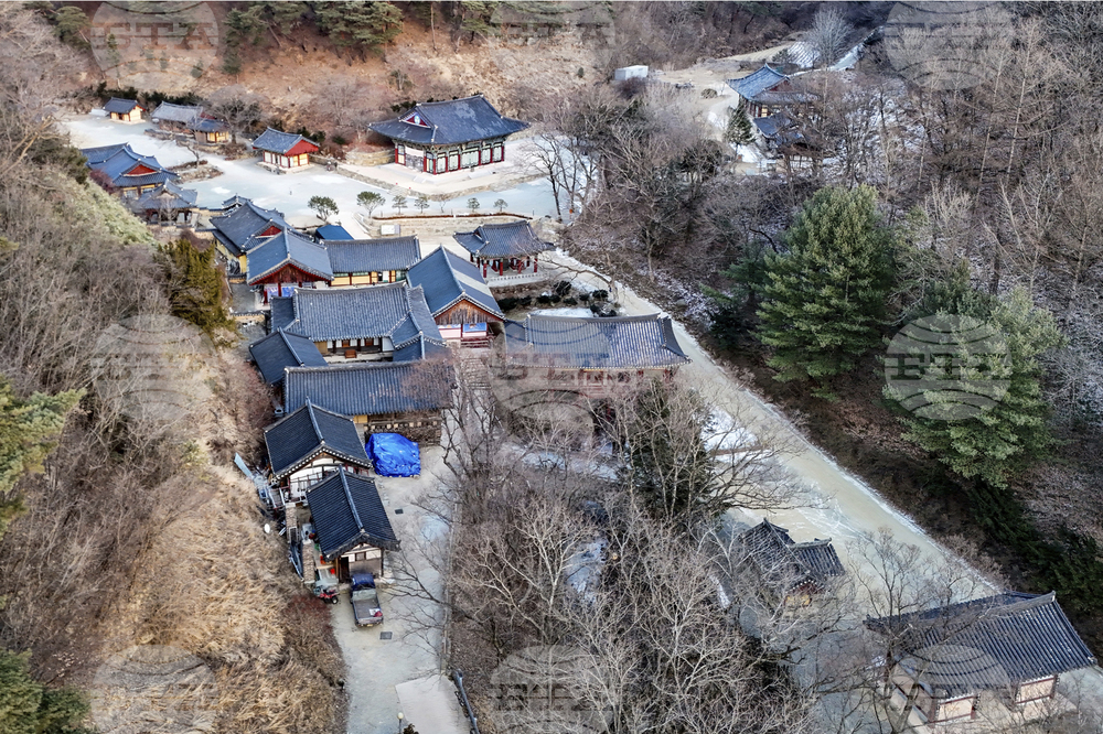 South Korea Wildfires Ancient Temple
