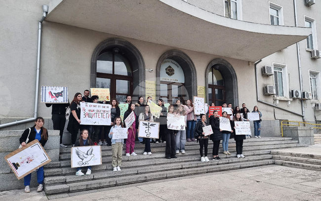 Стара Загора - протест - насилие над животни