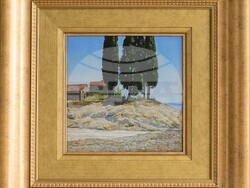 Картина от изложбата „Пейзажът и отвъд него" в галерия „Париж“. Снимка: Екипът на събитието