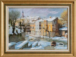 Картина от изложбата „Пейзажът и отвъд него" в галерия „Париж“. Снимка: Екипът на събитието