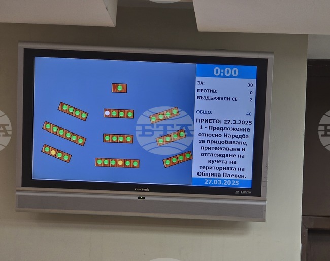 Общинските съветници в Плевен приеха Наредба за придобиване, притежаване и отглеждане на кучета 