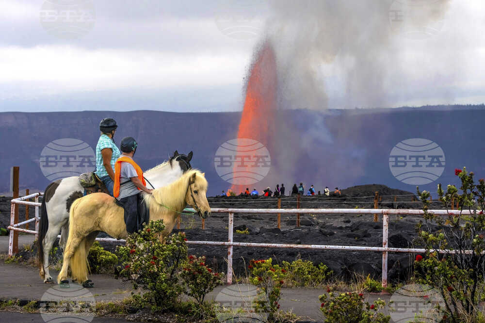 Хавайският вулкан Килауеа изхвърли лава на височина 300 метра