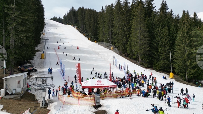 Над 230 деца до 12-годишна възраст мериха сили в гигантски слалом на писта "Юлен" в Банско