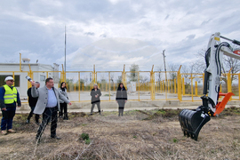 Свищов - присъединителен газопровод - първа копка