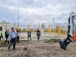 Свищов - присъединителен газопровод - първа копка