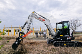 Свищов - присъединителен газопровод - първа копка