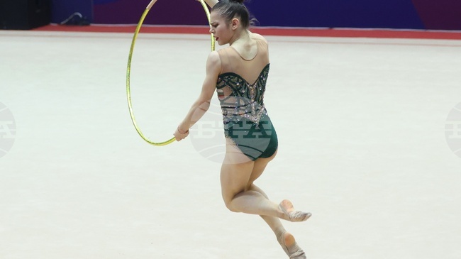 Дара Стоянова завоюва сребро на финала на обръч на турнира Гран При по художествена гимнастика в Тарту