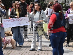 Хасково - протест срещу насилието над животни