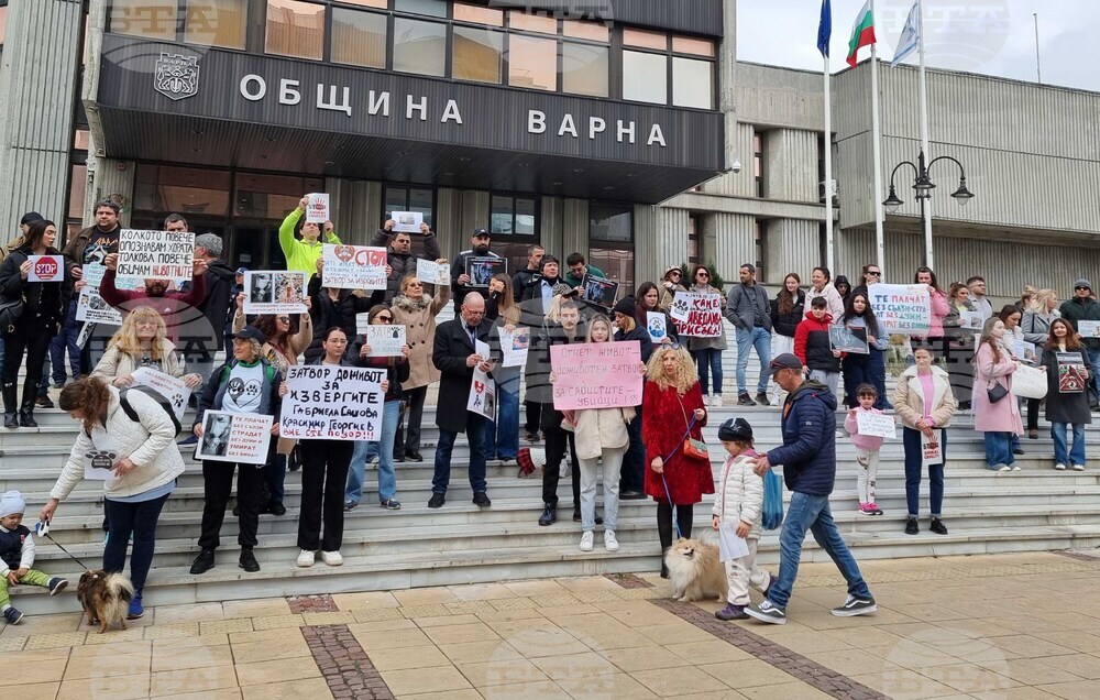 Варна - протест срещу насилието над животни