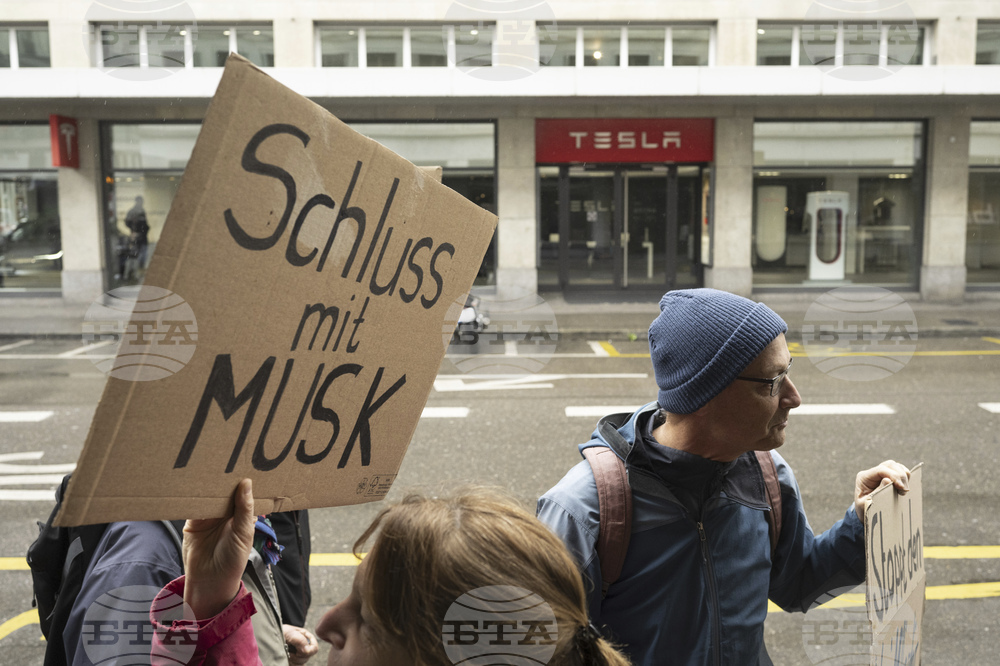 Switzerland Tesla Protests