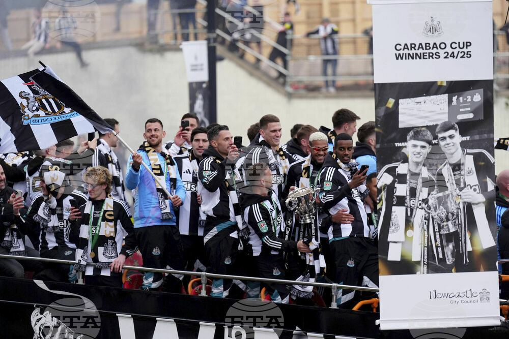 Britain Soccer Carabao Cup Parade