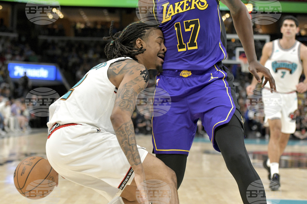 Lakers Grizzlies Basketball