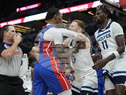 Pistons Timberwolves Basketball