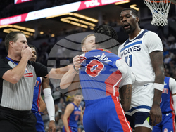 Pistons Timberwolves Basketball