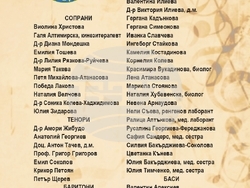 Хорът на медиците „Родина“ празнува 70-годишнина с концерт в зала „България“, визия – ортанизатори