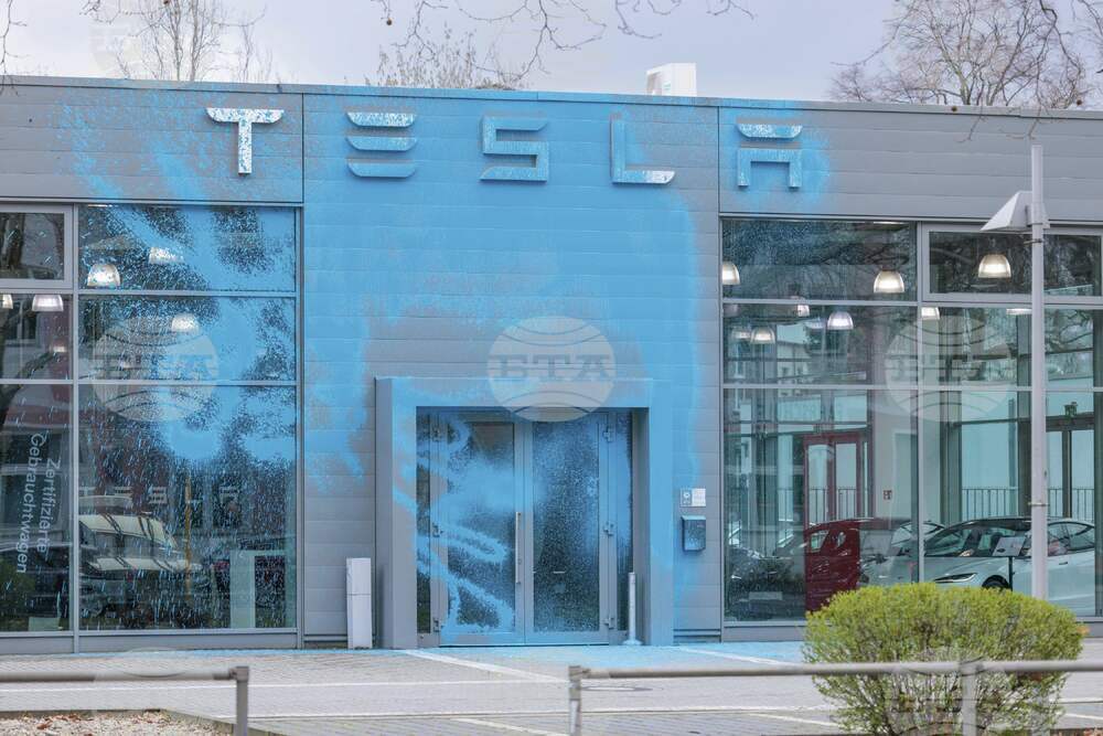 Germany Tesla Protest