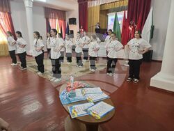 По време на тържественото предаване на модерното футболно мини игрище