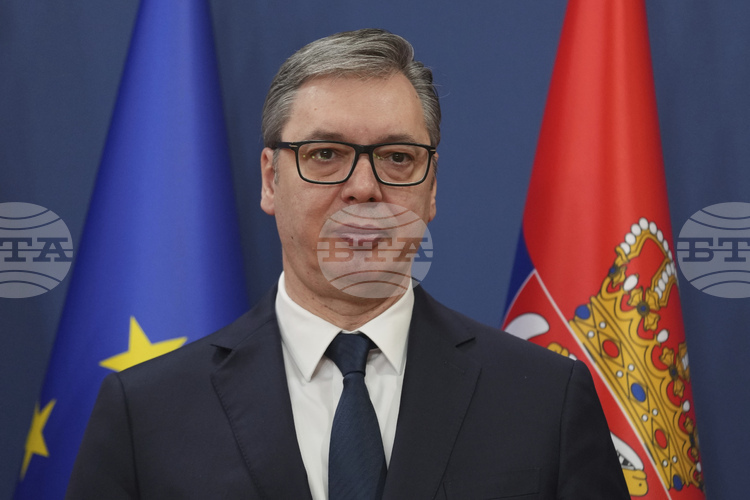 Chinese Humanoid Robot, Dressed in Vest Inspired by Traditional Serbian Folk Costume, Presented in Belgrade