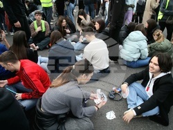 Сърбия - магистрала - ученици - блокада