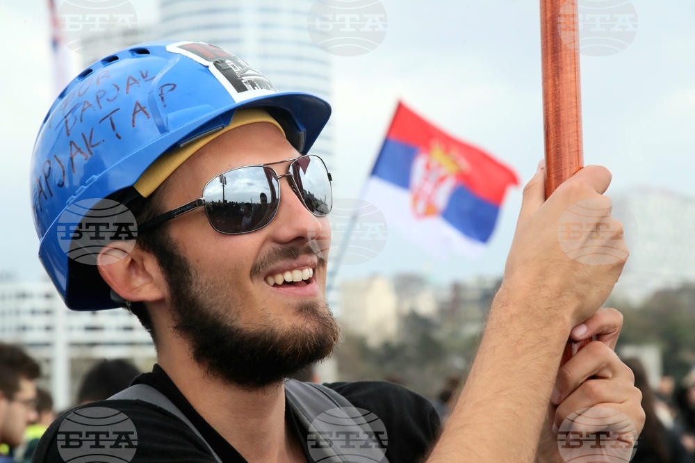 Сърбия - магистрала - ученици - блокада