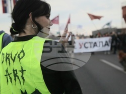 Сърбия - магистрала - ученици - блокада