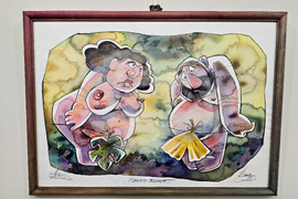 Плевен - ХГ „Илия Бешков” - книга - карикатури - изложба - представяне