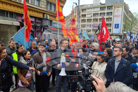 Северна Македония - Скопие - Съюз на синдикатите - протест