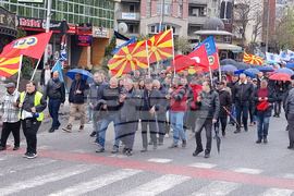 Северна Македония - Скопие - Съюз на синдикатите - протест