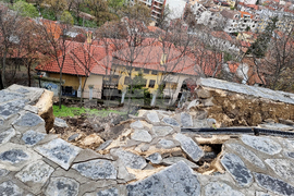 Пловдив - „Небет тепе“ - срутване - подпорна стена