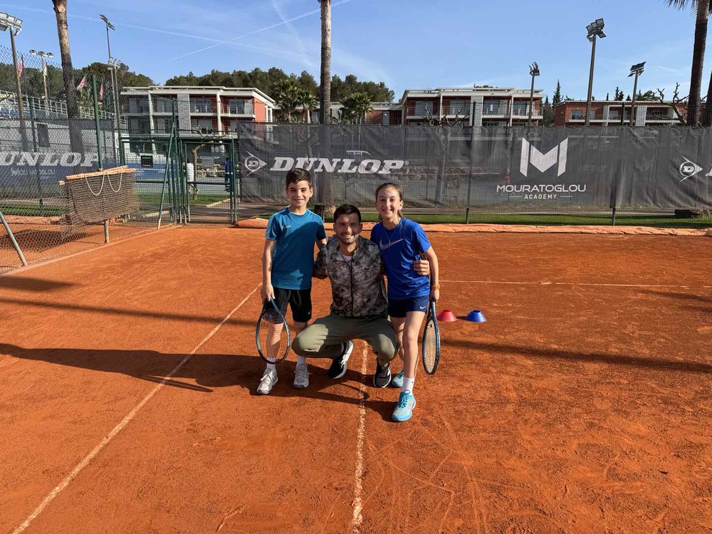 Two Juniors from Grigor Dimitrov's Foundation Train at Patrick Mouratoglou’s Academy