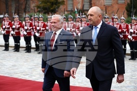 Румен Радев - крал Абдула Втори - посрещане