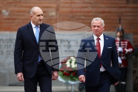 Румен Радев - крал Абдула Втори - посрещане